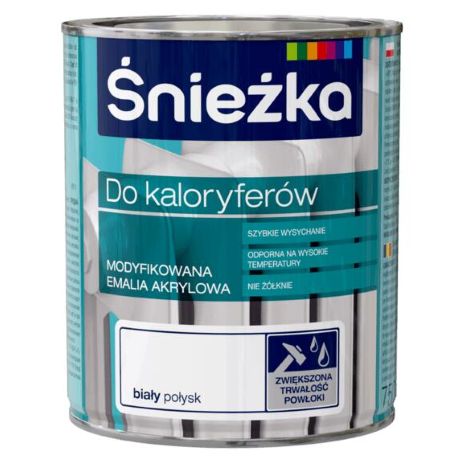 Śnieżka do kaloryferów biała 0,75L BAWSNI10.7