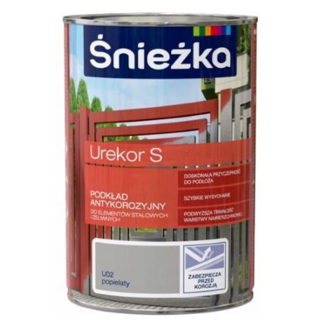 Podkład antykorozyjny UREKOR S ŚNIEŻKA popielaty 1L BAWURE10.5