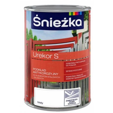 Podkład antykorozyjny UREKOR S ŚNIEŻKA biały 1L BAWURE10.7