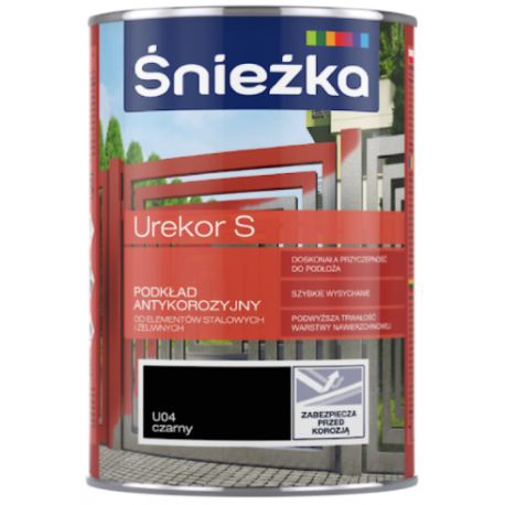 Podkład antykorozyjny UREKOR S ŚNIEŻKA czarny 1L BAWURE10.8