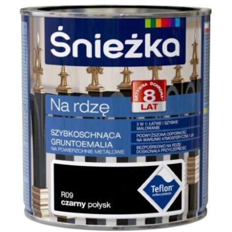 Śnieżka na rdzę 0,65L czarna połysk BAWPOL10.7