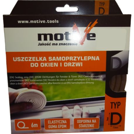 Uszczelka samoprzylepna 3-7mm z gumy EPDM USZ154.12