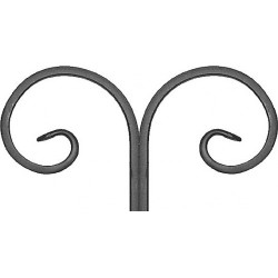 Element skrętny z płask. 12x6mm 190x100mm ART10093