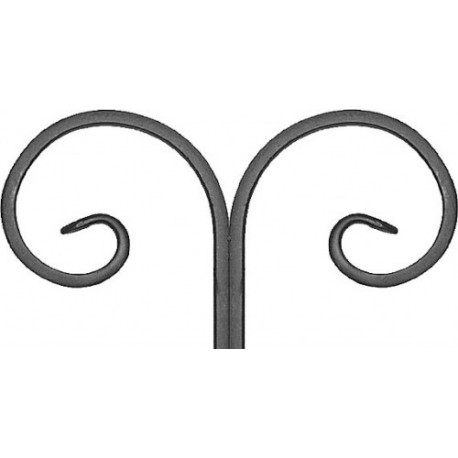 Element skrętny z płask. 12x6mm 190x100mm ART10093