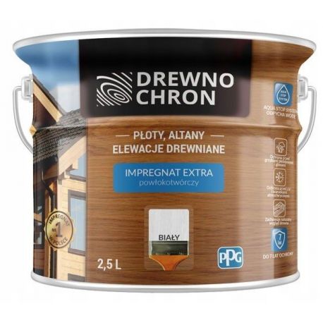 Impregnat DREWNO CHRON biały 2,5L. BAWDRE10.49