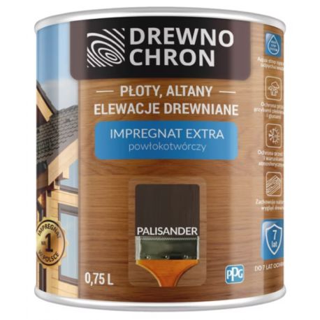 Impregnat extra powłokotwórczy DREWNO CHRON palisander 0,75L. BAWDRE10.09