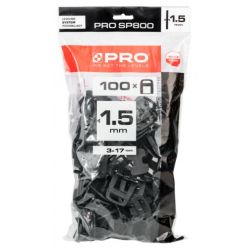 System poziomujący SP800 klipsy 1,5mm worek 100 szt. PROSYS01.16