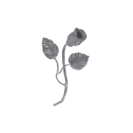 Kwiat róży z łodygą 105x210mm POL14.301.08