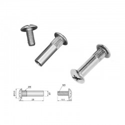 Złącze śrubowe M6X31-40cm ZLA79.01