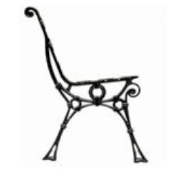 Noga aluminiowa retro bez podłokietnika FERNOG21.3