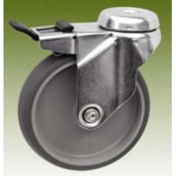 Kółko skrętne fi 75 z hamulcem RR3016-75