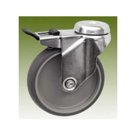 Kółko skrętne fi 75 z hamulcem RR3016-75