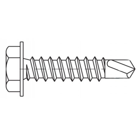 Blachowkręt z łbem sześciokątnym 6,3x25mm WKBL79.01