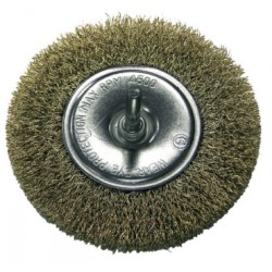 Szczotka tarczowa fi 100mm z trzpieniem mosiądzowana X32830