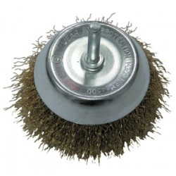 Szczotka doczołowa fi 75mm z trzpieniem mosiądzowana X32847