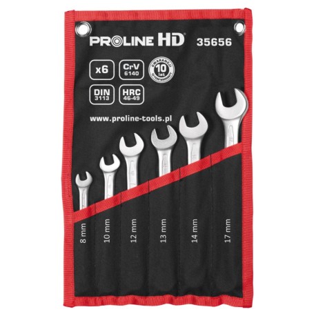 Zestaw kluczy oczkowo-płaskich 8-17mm X35656