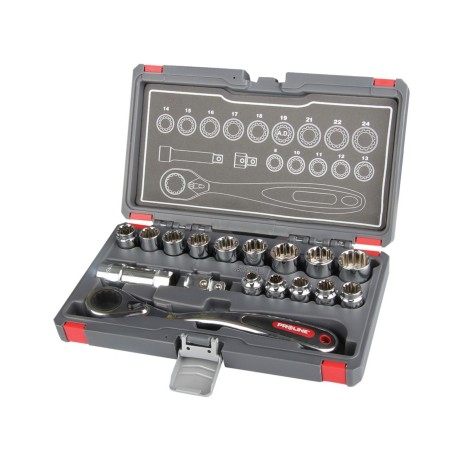 Zestaw nasadek przelotowych 17 szt. PROLINE X58717