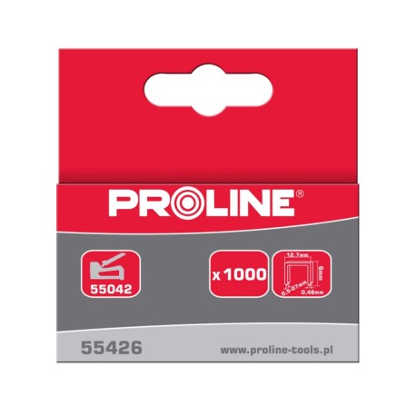 Zszywki hartowane TYP-R 6mm X55426