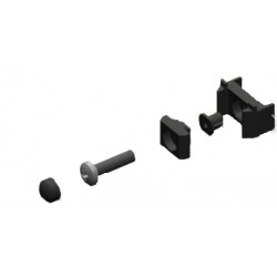 Łącznik ogrodzeń panelowych grafit ABILAC01.2GR