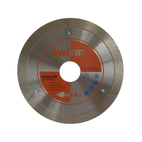 Tarcza diamentowa ciągła EVOLUT125 WERTEC EN-TAREVOL125