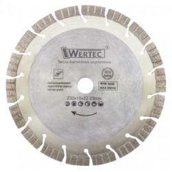 Tarcza diamentowa segmentowa turbo 230mm WERTEC EN-TARST23015