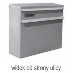 Skrzynka pocztowa montowana w ogrodzeniu SKR118.14
