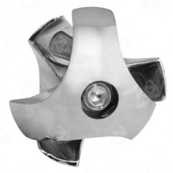 Złącze trzykierunkowe prawe - Ø 25 chrom SZTR502PCHR