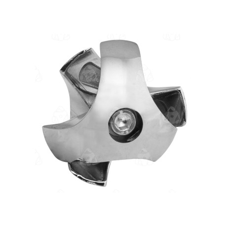 Złącze trzykierunkowe prawe - Ø 25 chrom SZTR502PCHR