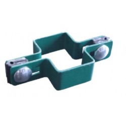 Obejma pośrednia zielona na słupek 60x40mm OSI-OBE4