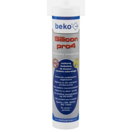 Silikon uniwersalny PRO4 srebrny/aluminium 310ml BE-SILUSREAL
