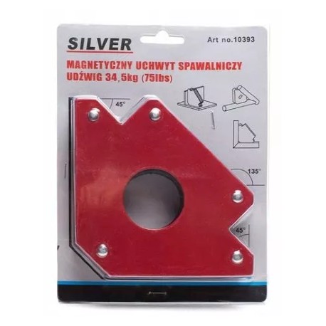 Magnetyczny uchwyt spawalniczy 50LBS SILV-UCH02