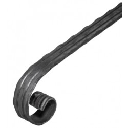 Zakończenie pochwytu "dwa rowki" 40x5 POS30.113.01