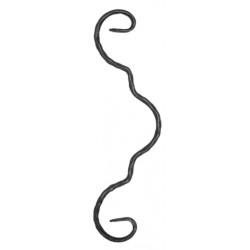 Element skrętny E 12x6mm fakturowany 260x75mm POS10.221